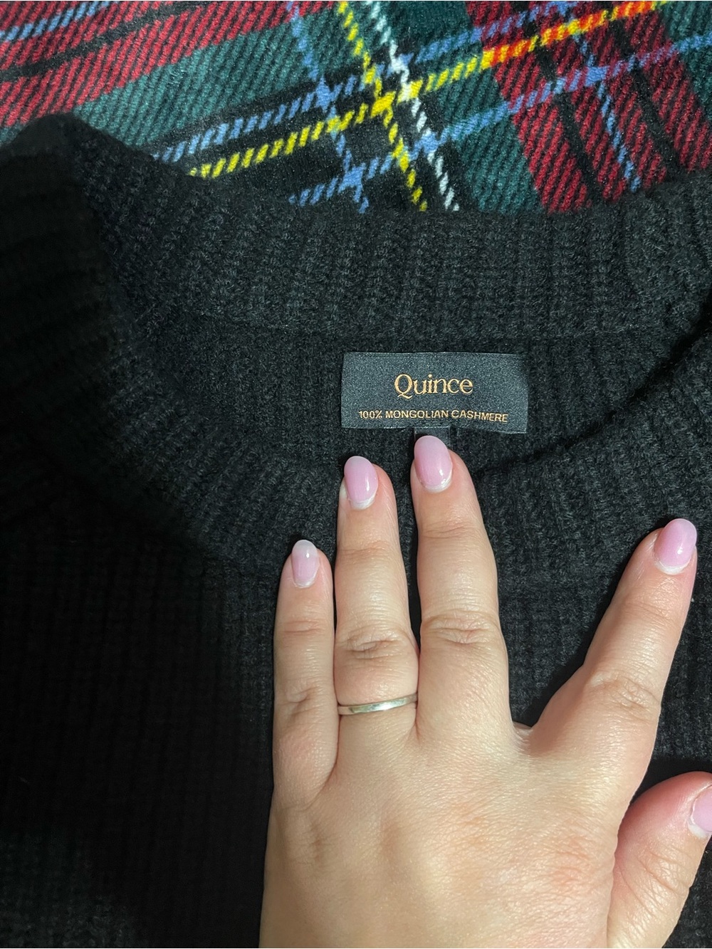 Quince Mongolian cashmere fisherman crewneck sweater NWOT - Picture 6 of 9